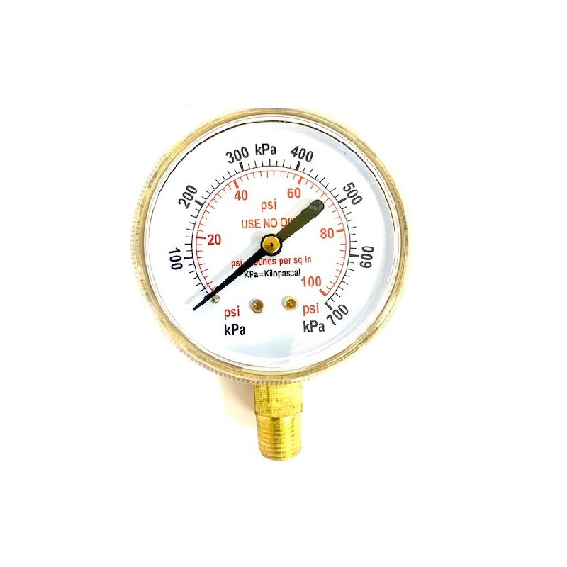 Pressure Gauges 100 PSI 2.5” for Oxygen & Acetylene Regulators 2.5-100
