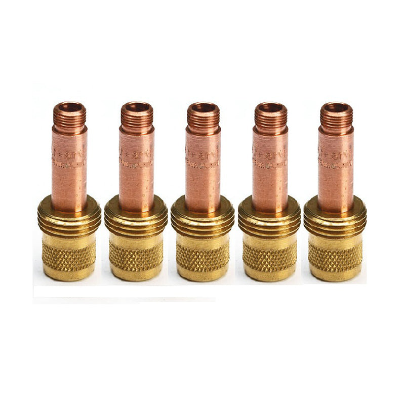 TIG Gas Lens 45V27 Tig Torch Gas Lens 1/8” Fit Tig 17, 18, 26 45V27 (Pack of 5)
