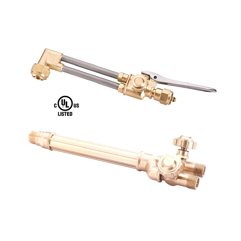 Oxy Acetylene Medium Duty Cutting Attachment Compatible with Victor CA1350 and Medium Duty Cutting Torch Handle Compatible with Victor 100C