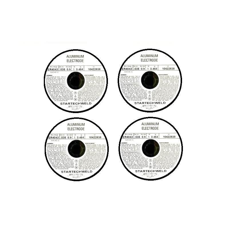 Aluminum ER4043 .035" MIG Welding Wire 1 Ib Spool 4 Rolls