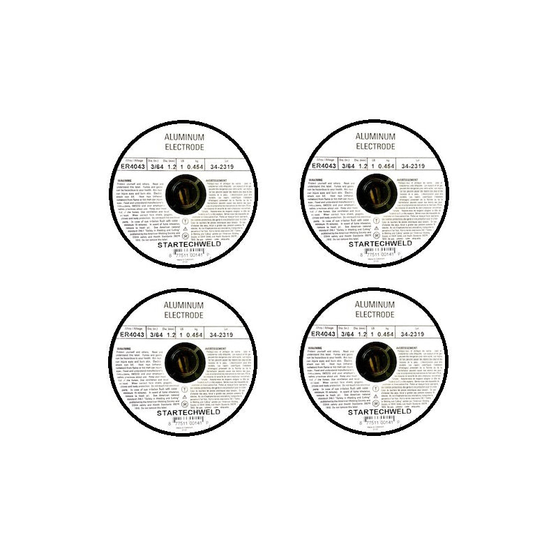 Aluminum ER4043 3/64" MIG Welding Wire 1 Ib Spool 4 rolls