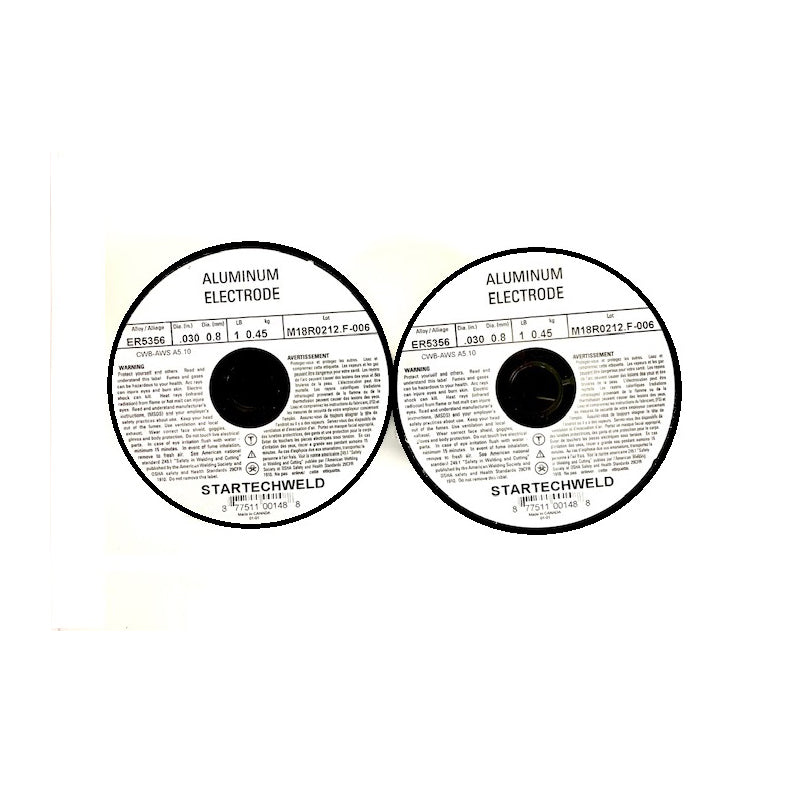 Aluminum ER5356 .030" MIG Welding Wire 1 Ib Spool 2 Rolls