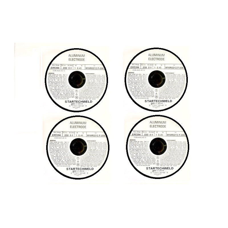 Aluminum ER5356 .030" MIG Welding Wire 1 Ib Spool 4 Rolls