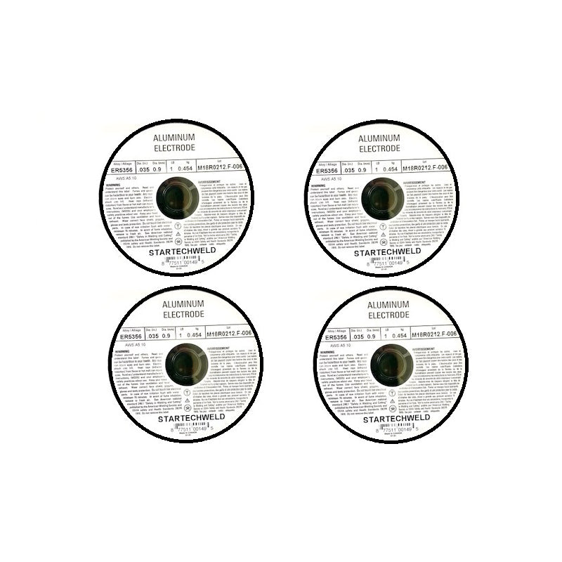 Aluminum ER5356 .035" MIG Welding Wire 1 Ib Spool 4 Rolls