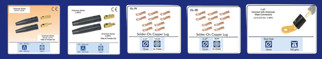 Cable connectors, Lugs & Terminals