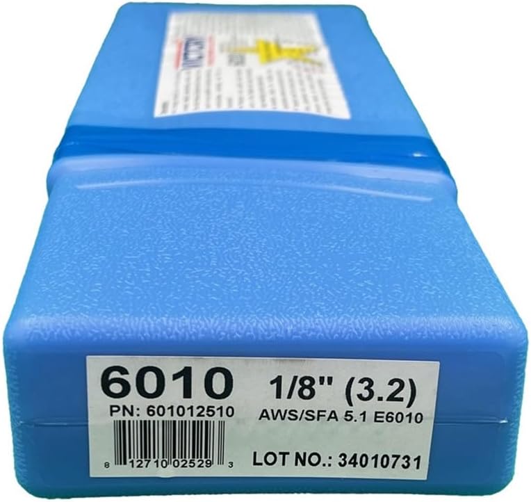 Victory Welding Alloys 6010 Welding Rod 1/8", Sold By STARTECHWELD E6010 Stick Welding Electrodes 5Lbs with Smooth Stable Arc E6010 1/8" (1/8" 5 Pound Box)