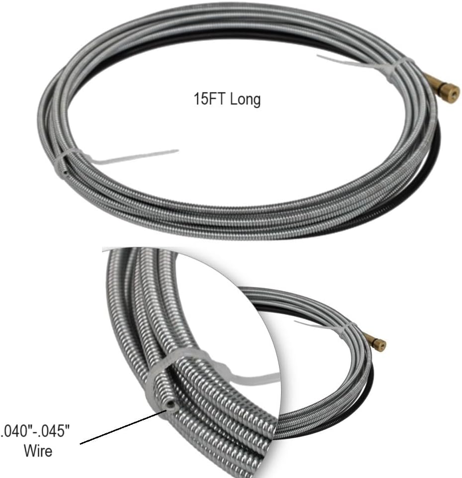 42-3035-15 MIG Welding Liner Conduit .030"-.035" for Tweco 2 and Lincoln Magnum 200 Guns 15 FT (1 Pack) 42-3035-15