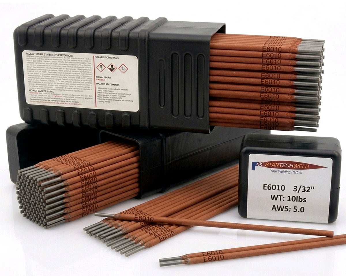 Carbon Steel E6010 Stick Welding Electrode 3/32" 6010 Welding Rods