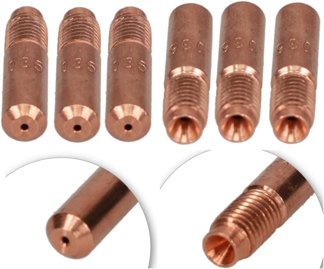 000068 Mig Welding Contact Tips .035" 000-068 for Miller M10 M15 M25 M40 M100 Hobart H9 H10 MIG Weld Guns (Pack of 25) 000-068