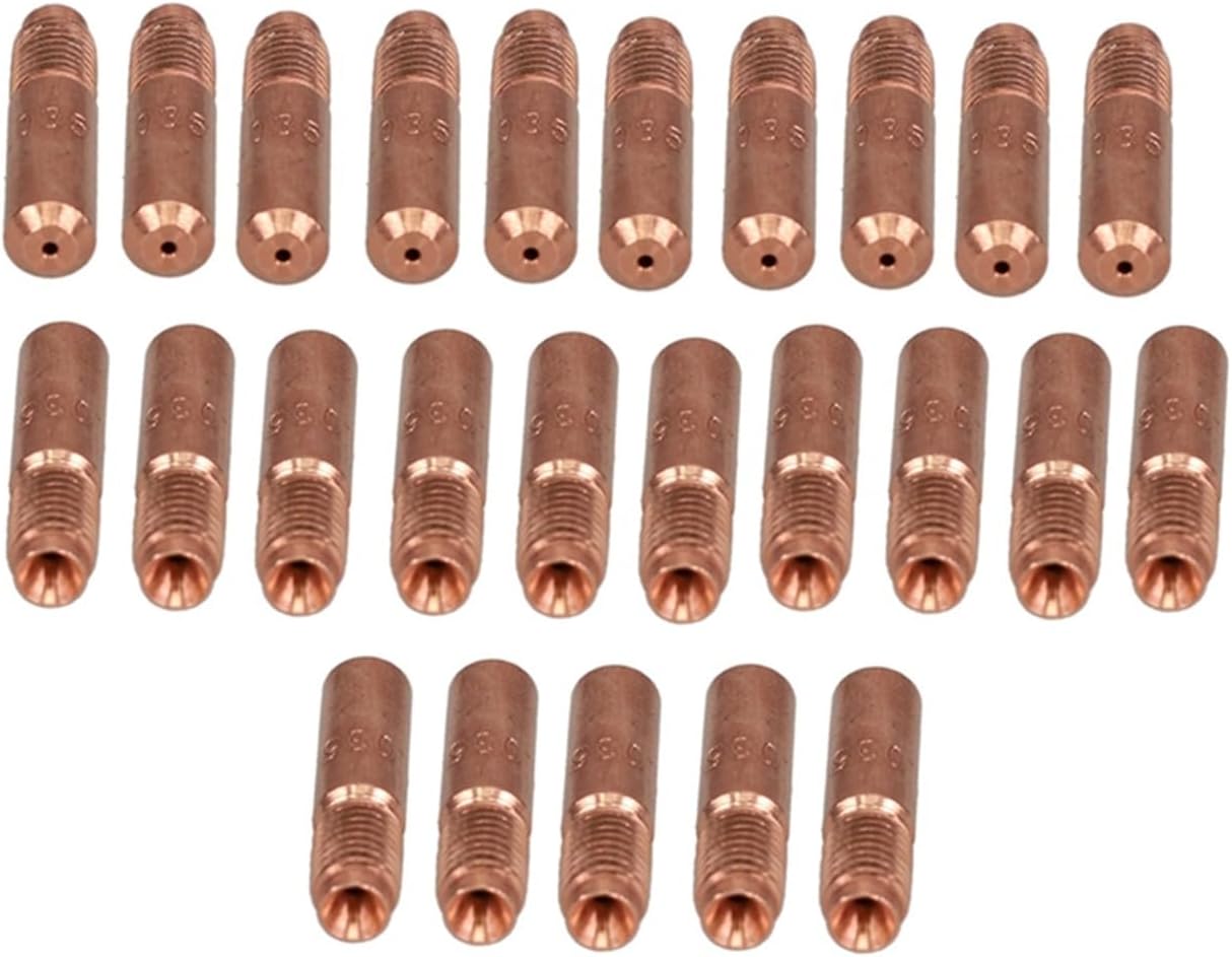 000068 Mig Welding Contact Tips .035" 000-068 for Miller M10 M15 M25 M40 M100 Hobart H9 H10 MIG Weld Guns (Pack of 25) 000-068