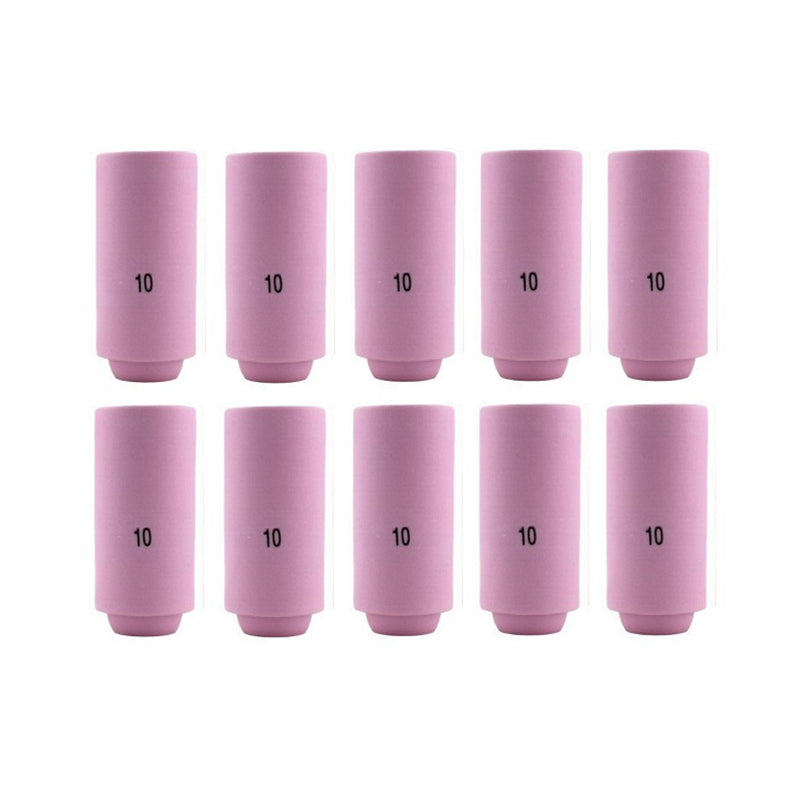 TIG Ceramic Cup 10N45 #10, 5/8” Alumina Nozzle Fit Tig 17, 18, 26 Pack of 10