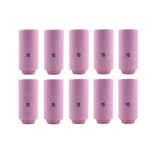 TIG Ceramic Cup 10N45 #10, 5/8” Alumina Nozzle Fit Tig 17, 18, 26 Pack of 10