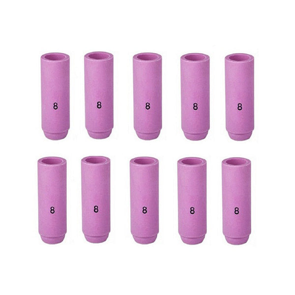 TIG Ceramic Cup 10N46 #8, 1/2” Alumina Nozzle Fit Tig 17, 18, 26 ...