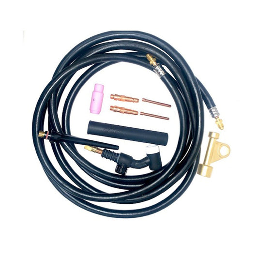 Tig 17FV Flex with Gas Valve Complete Torch Outfit 25FT Air Cooled 150 Amps WP17FV-25R