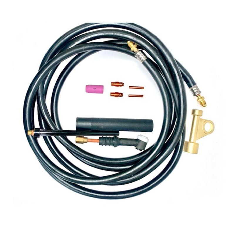 Tig 9FV Flex with Gas Valve Complete Torch Outfit 25FT Air Cooled 125 Amps WP9FV-25R
