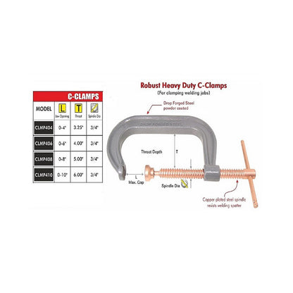 C-Clamps Heavy Duty Drop Forged Steel Powder Coated