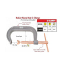 C-Clamps Heavy Duty Drop Forged Steel Powder Coated 4"