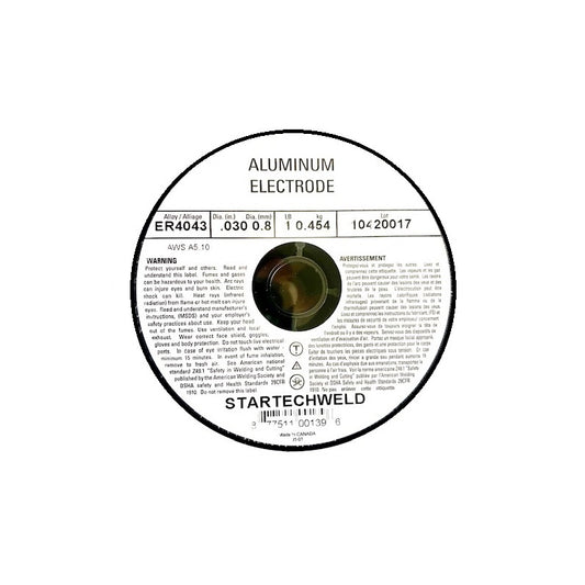 AAluminum ER4043 .030" MIG Welding Wire 1 Ib Spool 1 Roll