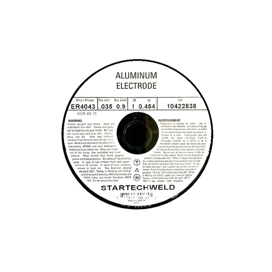 Aluminum ER4043 .035" MIG Welding Wire 1 Ib Spool 1Roll