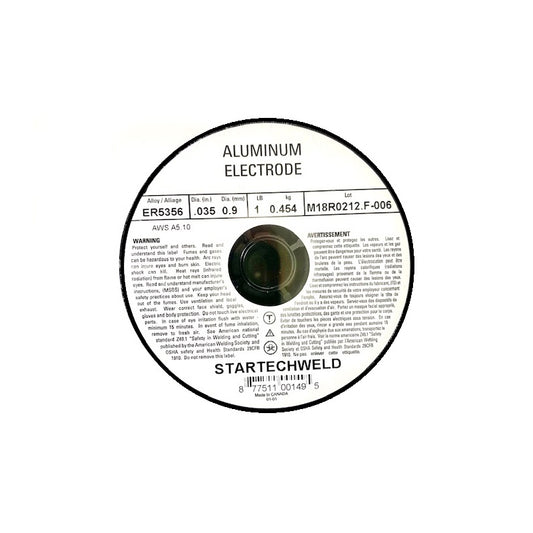 Aluminum ER5356 .035" MIG Welding Wire 1 Ib Spool 1 Roll