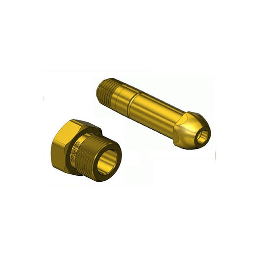 Superior Products Inlet Nut Fitting CGA-580 N-73 & Nipple 3” NP-189 Argon, Helium, Nitrogen