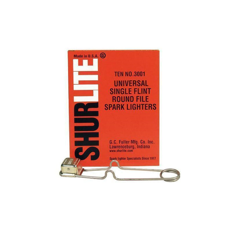 Shurlite 3001 Round File Single Flint Lighters Pack of 10 US Made